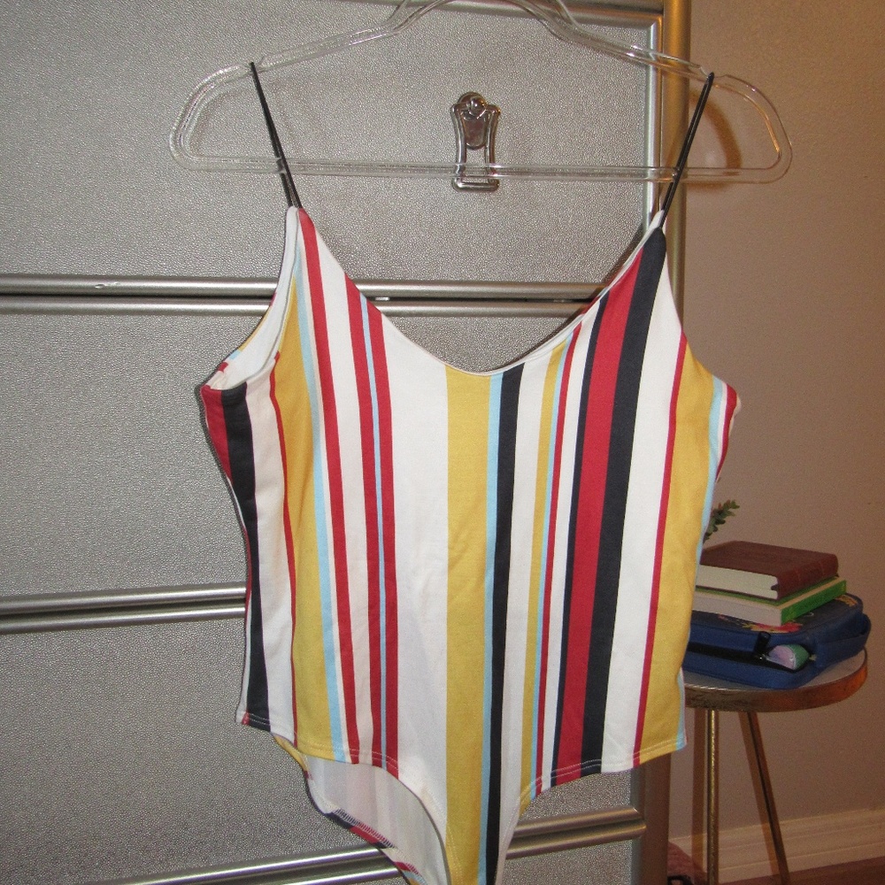 Stripped Bodysuit